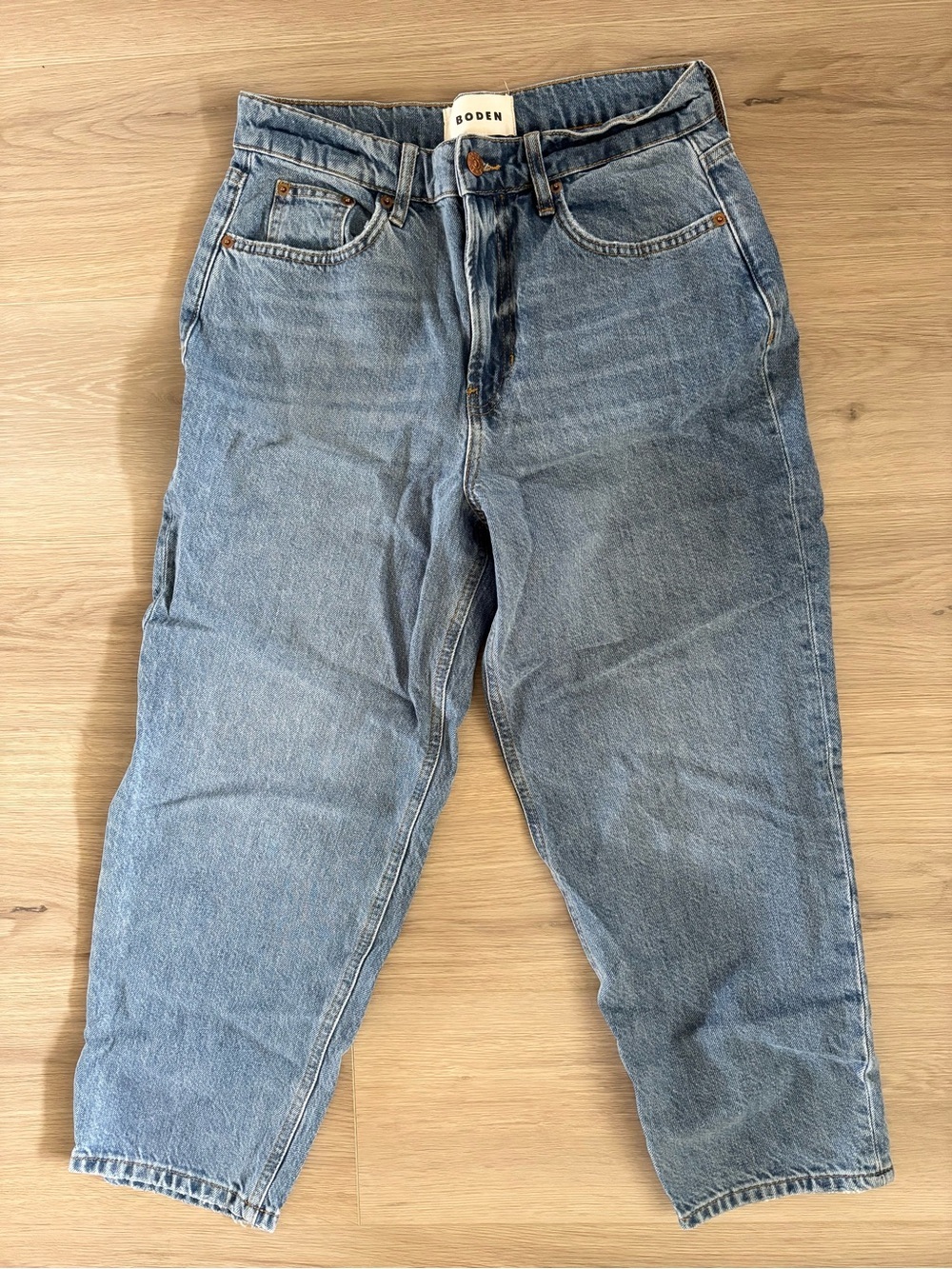 Boden High Waist Light Blue Denim Jeans MSRP $118